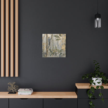 Golden-Cheek Abstract Canvas Print