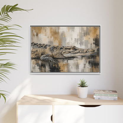 Oaxacroc Abstract Framed Canvas Print