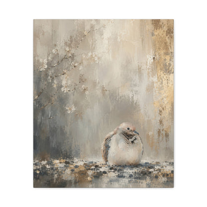 Dove Light Abstract Canvas Print