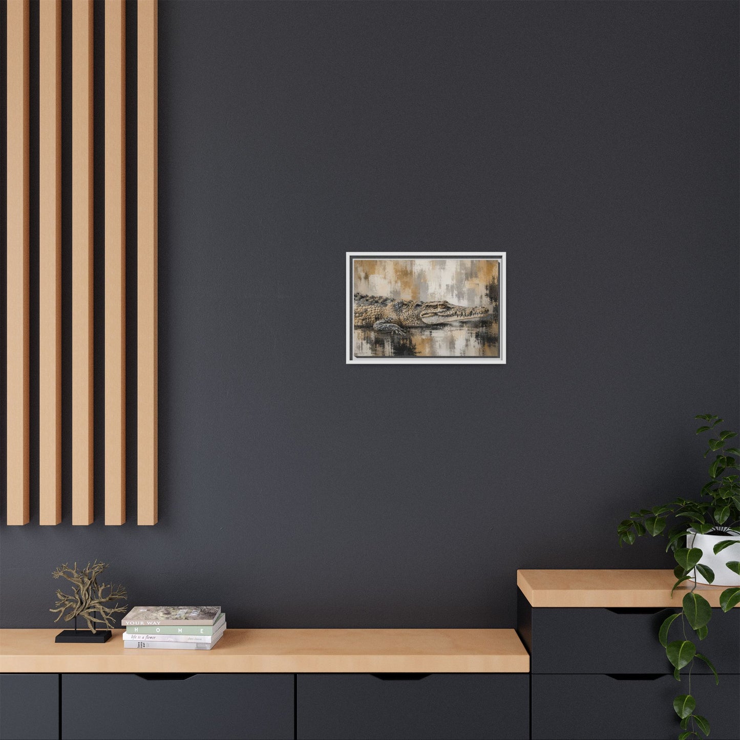 Oaxacroc Abstract Framed Canvas Print