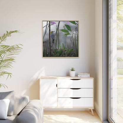 Golden Cheek | Framed Canvas