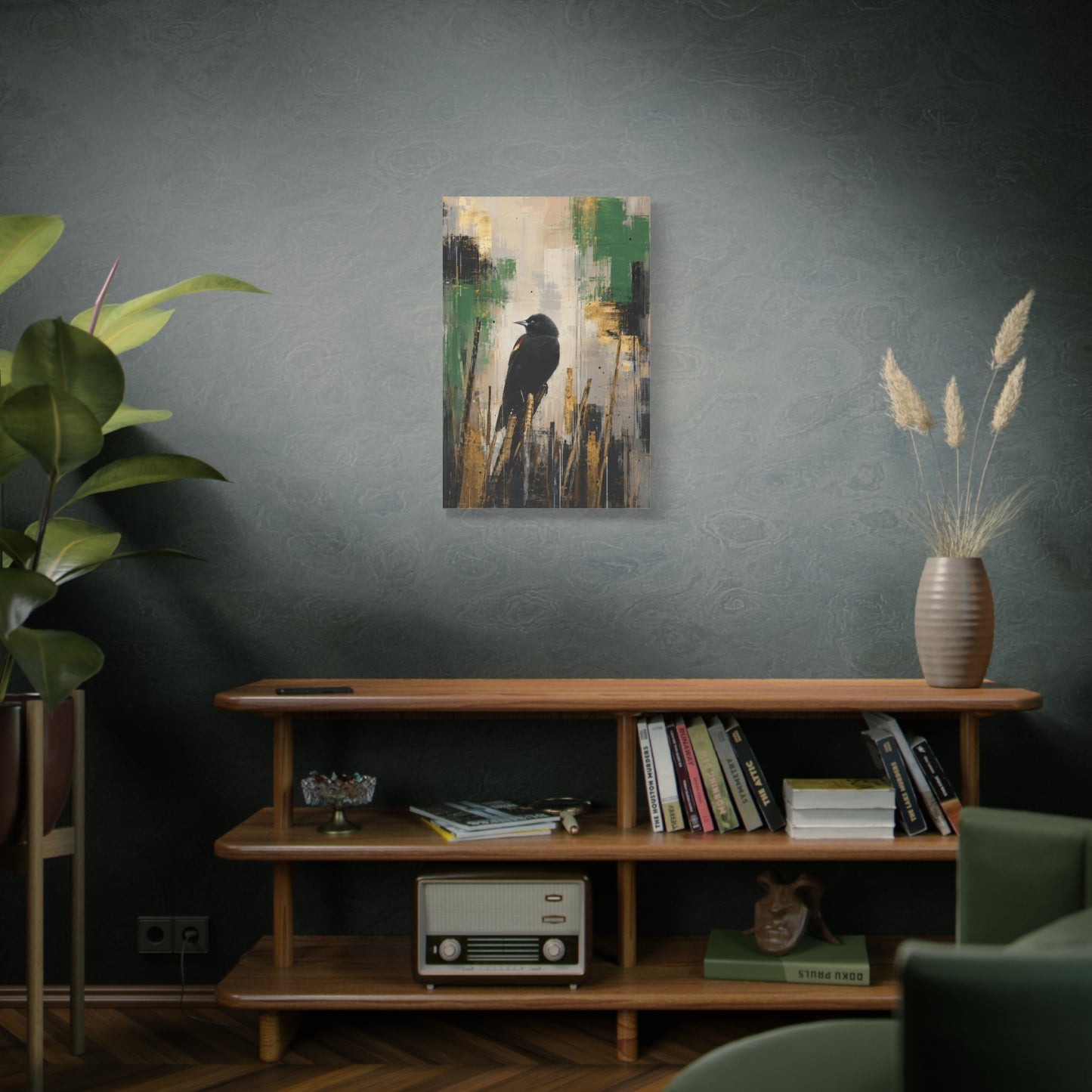 Blackbird Abstract Canvas Print