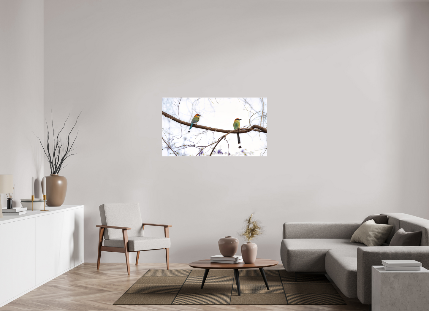 128 x 72 cm, Acrylic Glass 2 mm, Matte TWIN MOTMOTS