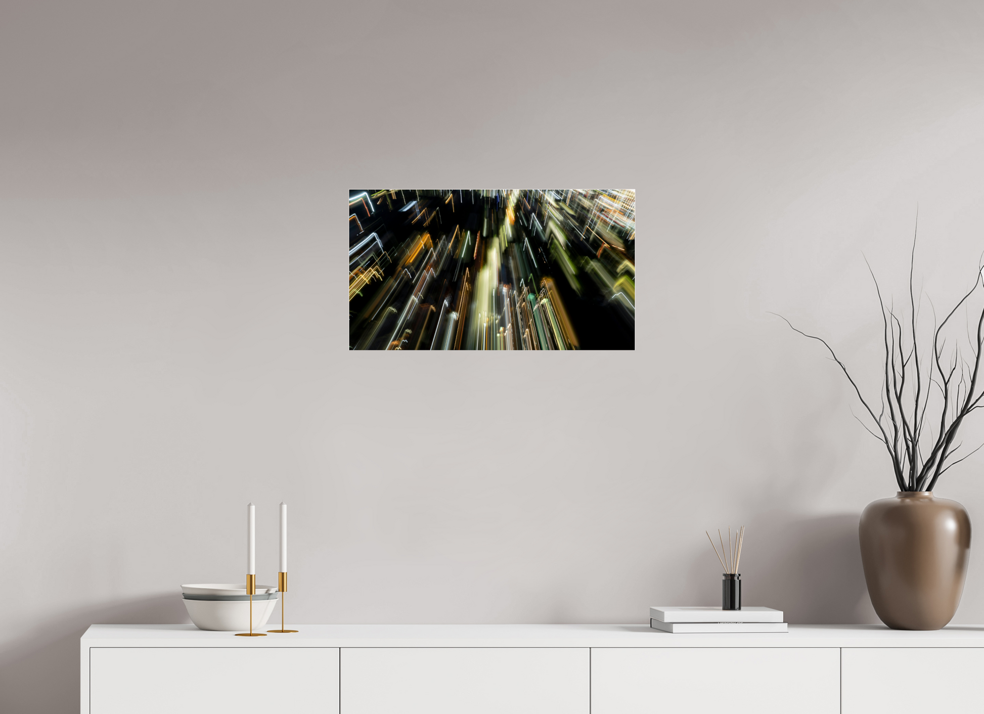 64 x 36 cm, Photo Print Under Acrylic Glass 4 mm, Glossy Electric Descent