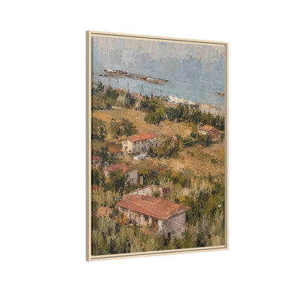 Paola Calabria Abstract Framed Canvas Print