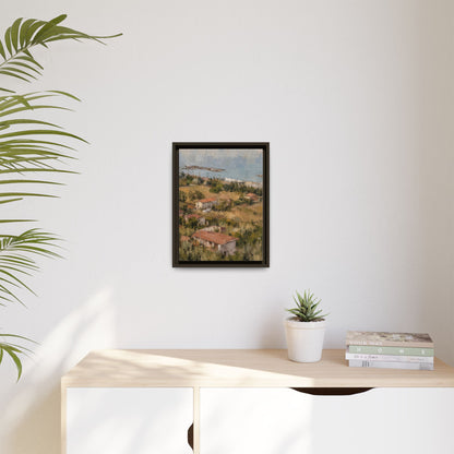 Paola Calabria Abstract Framed Canvas Print