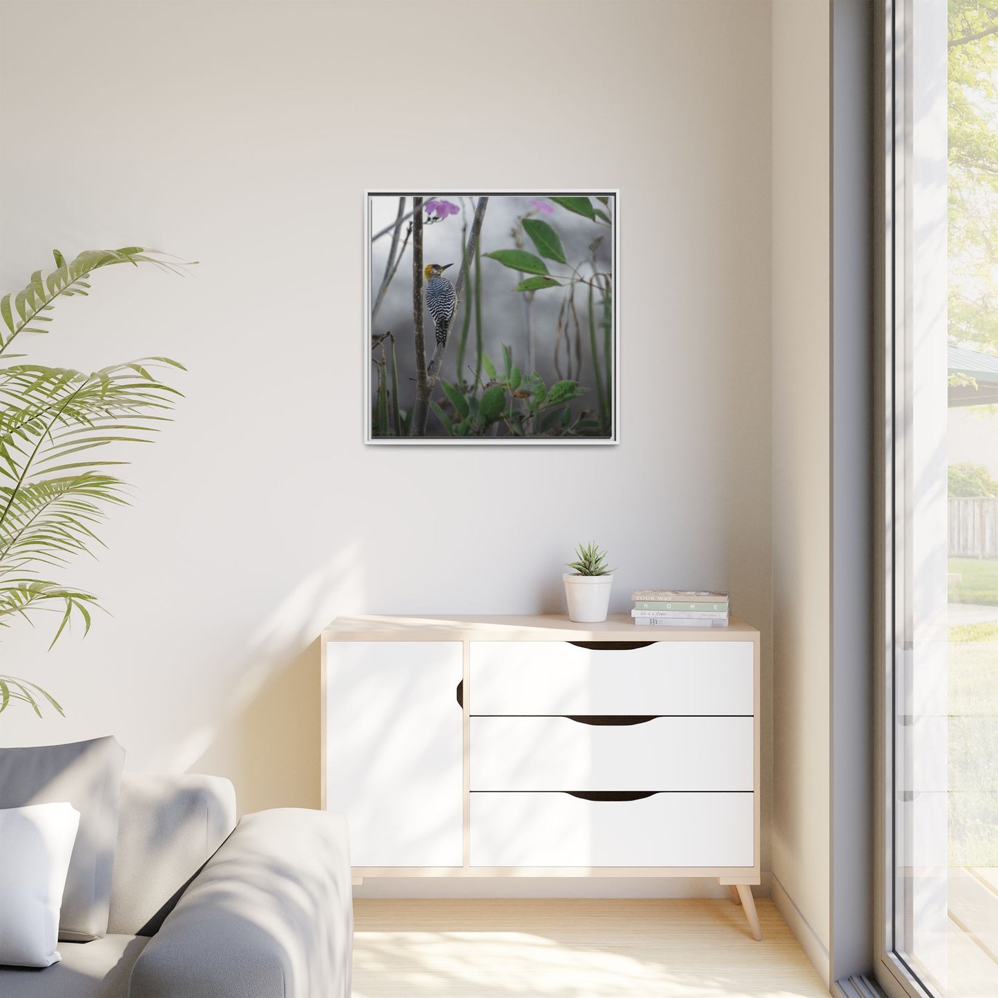 Golden Cheek | Framed Canvas