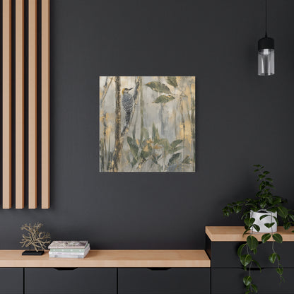 Golden-Cheek Abstract Canvas Print