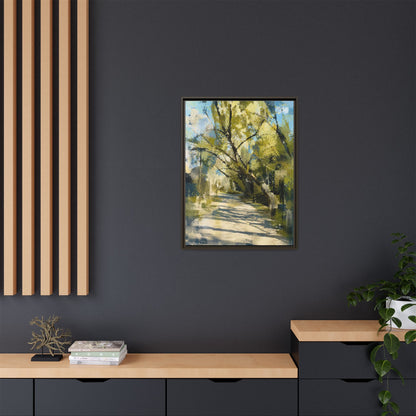 Willow Park Abstract Framed Canvas Print