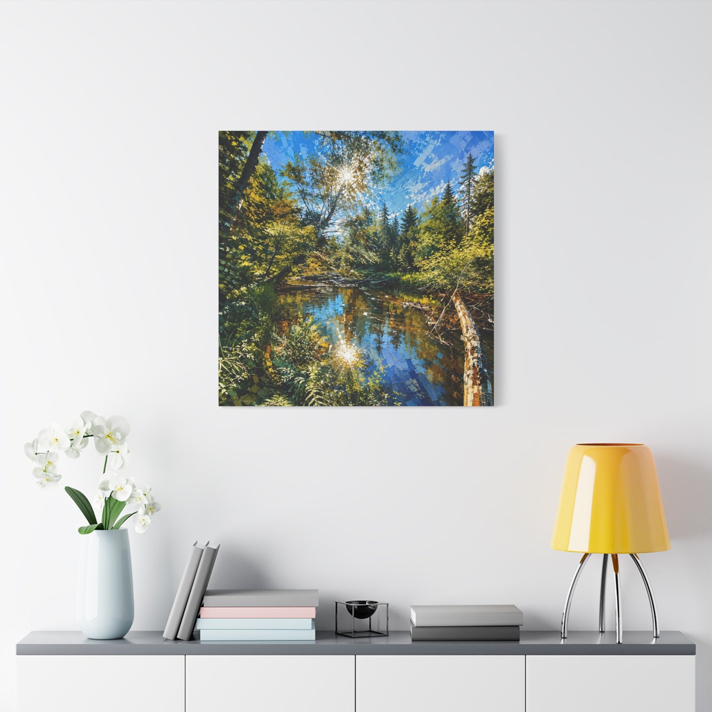Apsley River Abstract Canvas Print