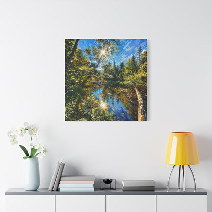 Apsley River Abstract Canvas Print