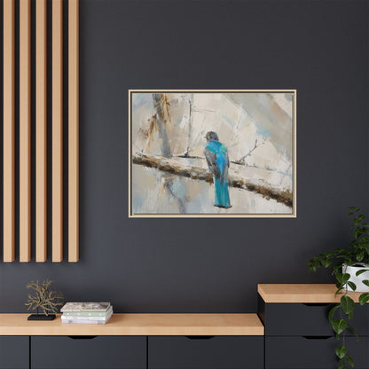 Trogon Abstract Framed Canvas Print