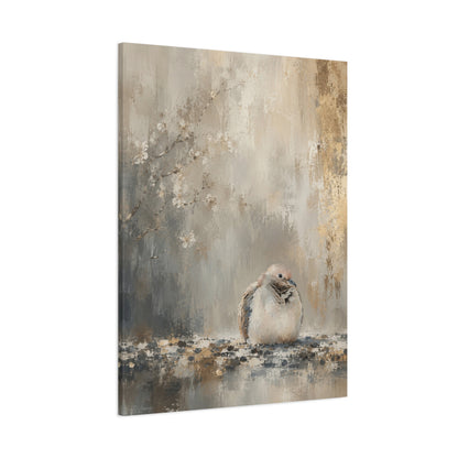 Dove Light Abstract Canvas Print