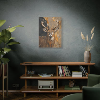 Woodland Buck Abstract Canvas Print
