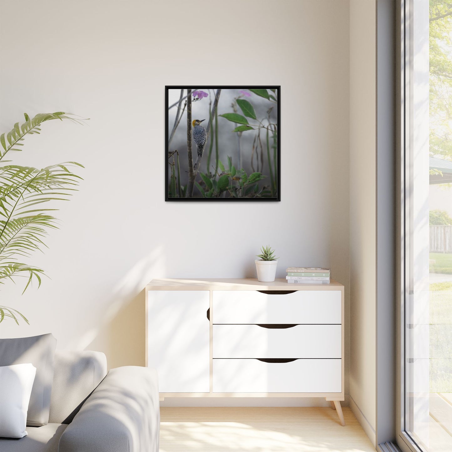 Golden Cheek | Framed Canvas