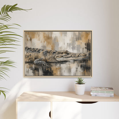 Oaxacroc Abstract Framed Canvas Print