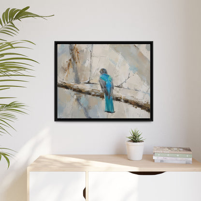 Trogon Abstract Framed Canvas Print