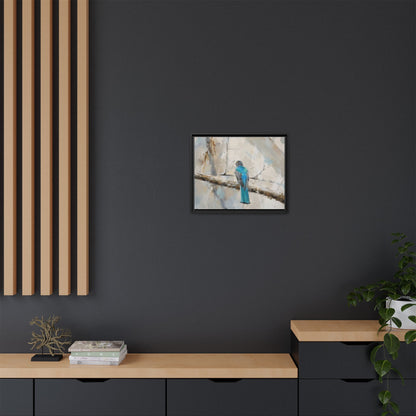 Trogon Abstract Framed Canvas Print