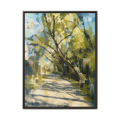 Willow Park Abstract Framed Canvas Print