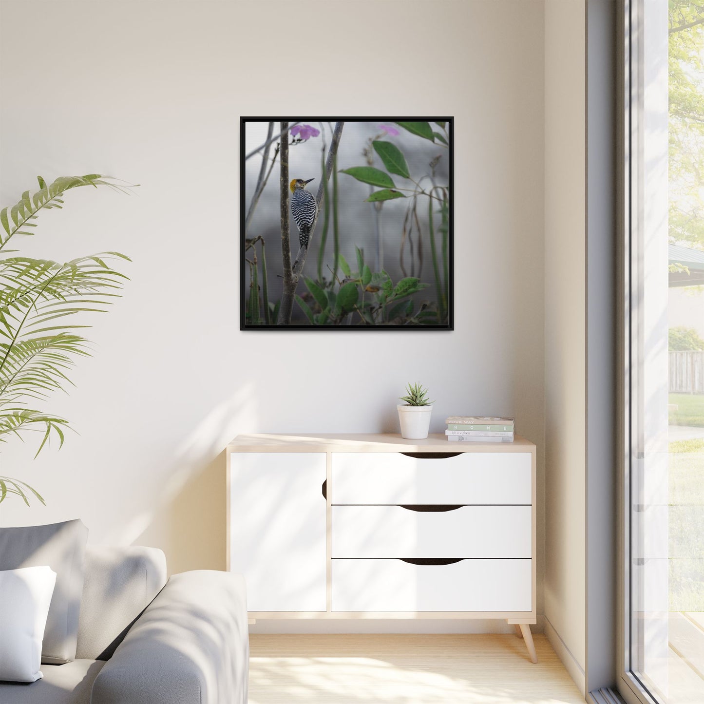 Golden Cheek | Framed Canvas
