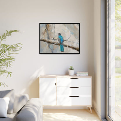 Trogon Abstract Framed Canvas Print