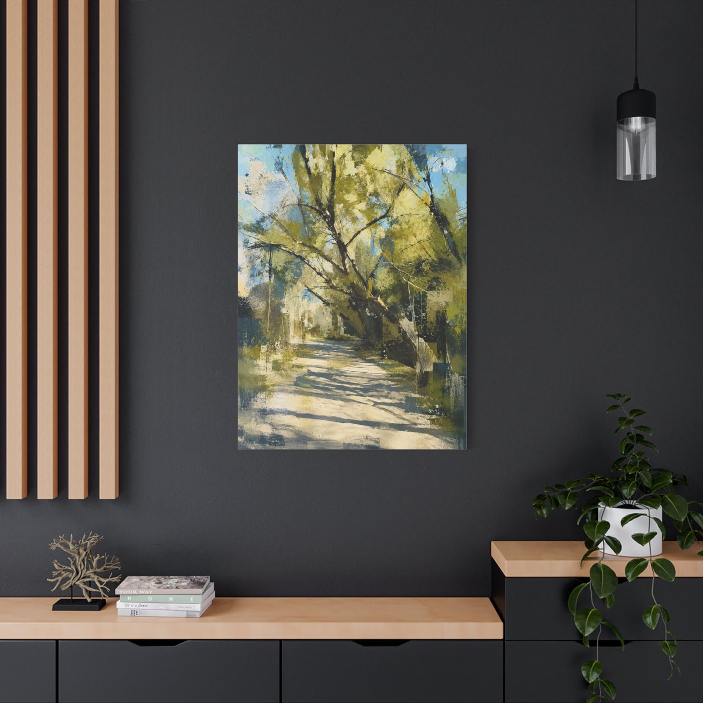 Willow Park Abstract Canvas Print