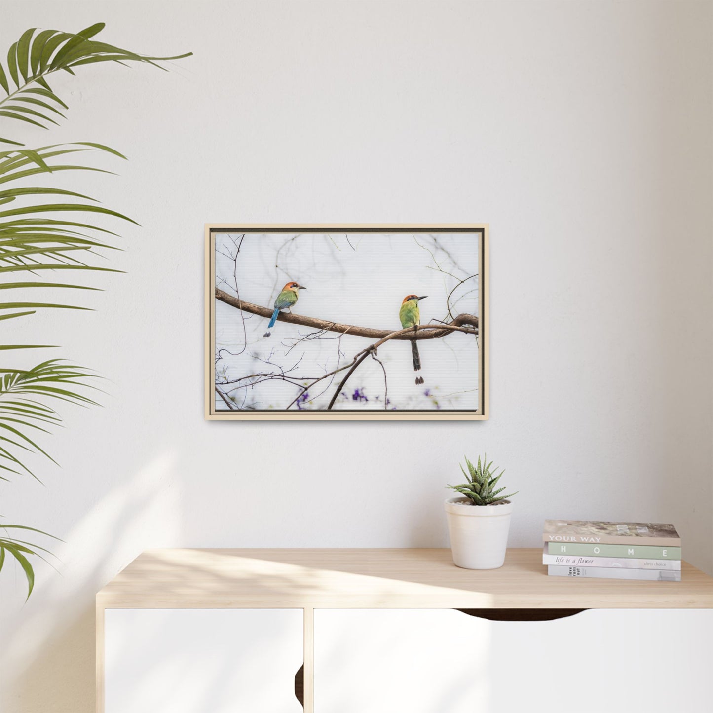 Twin Motmot | Framed Canvas