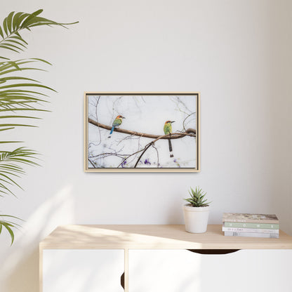 Twin Motmot | Framed Canvas