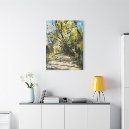 Willow Park Abstract Canvas Print