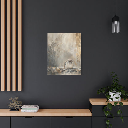 Dove Light Abstract Canvas Print