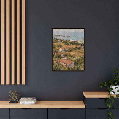 Paola Calabria Abstract Framed Canvas Print