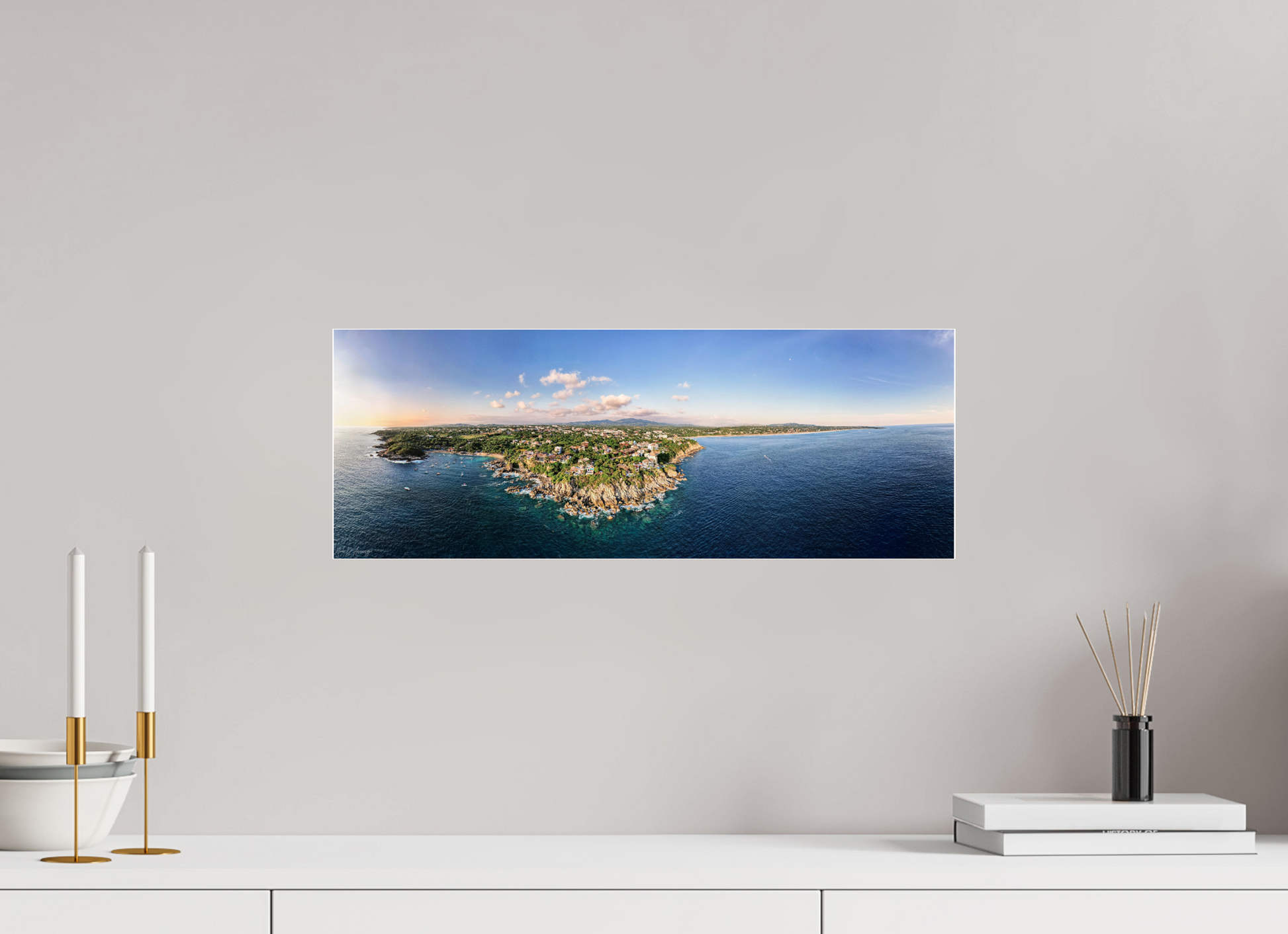 54.1 x 20 cm, Acrylic Glass 4mm, Glossy Puerto Panorama | Acrylic Glass Fine Art Print
