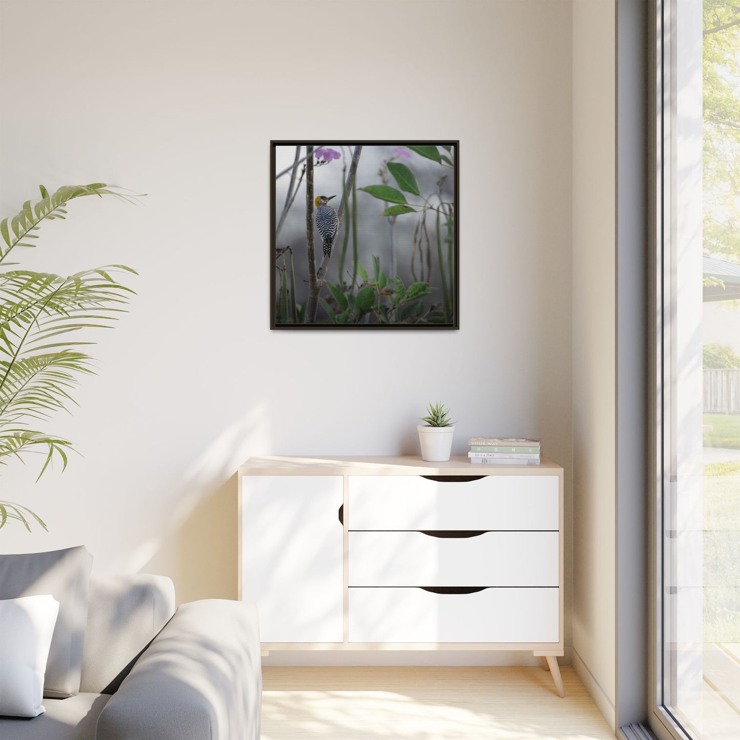 Golden Cheek | Framed Canvas