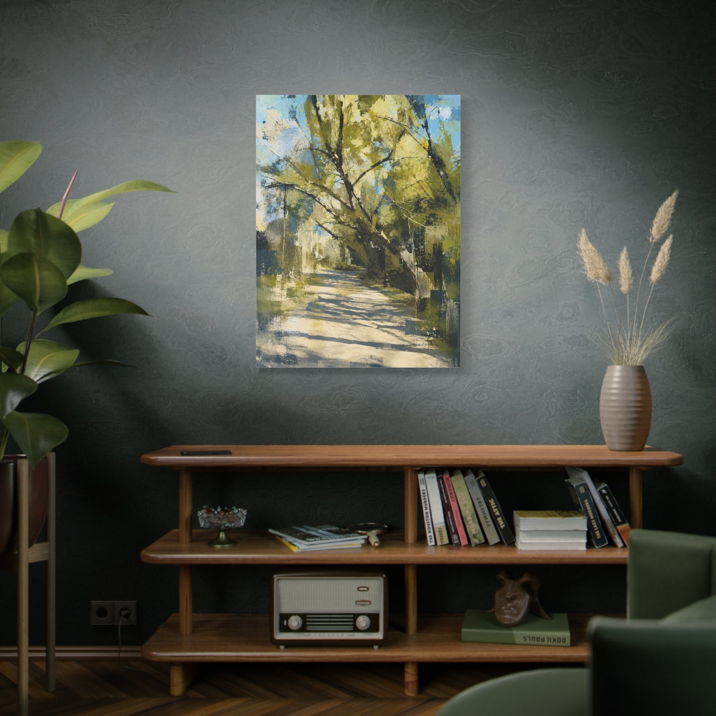 Willow Park Abstract Canvas Print