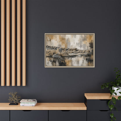 Oaxacroc Abstract Framed Canvas Print