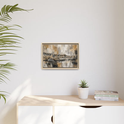 Oaxacroc Abstract Framed Canvas Print
