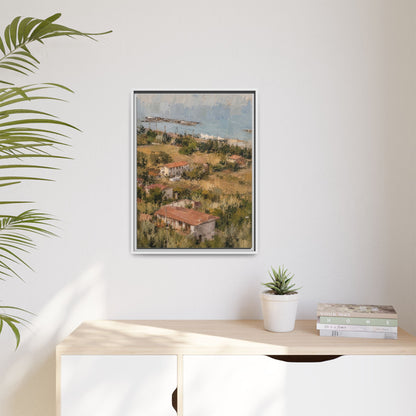 Paola Calabria Abstract Framed Canvas Print