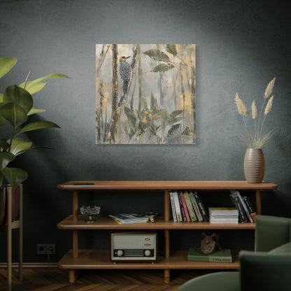 Golden-Cheek Abstract Canvas Print