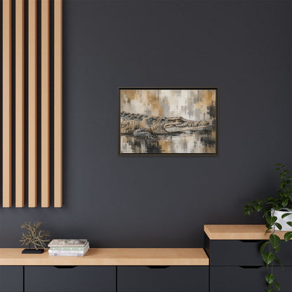 Oaxacroc Abstract Framed Canvas Print