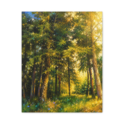 Apsley Forest Abstract Canvas Print by WildLenz