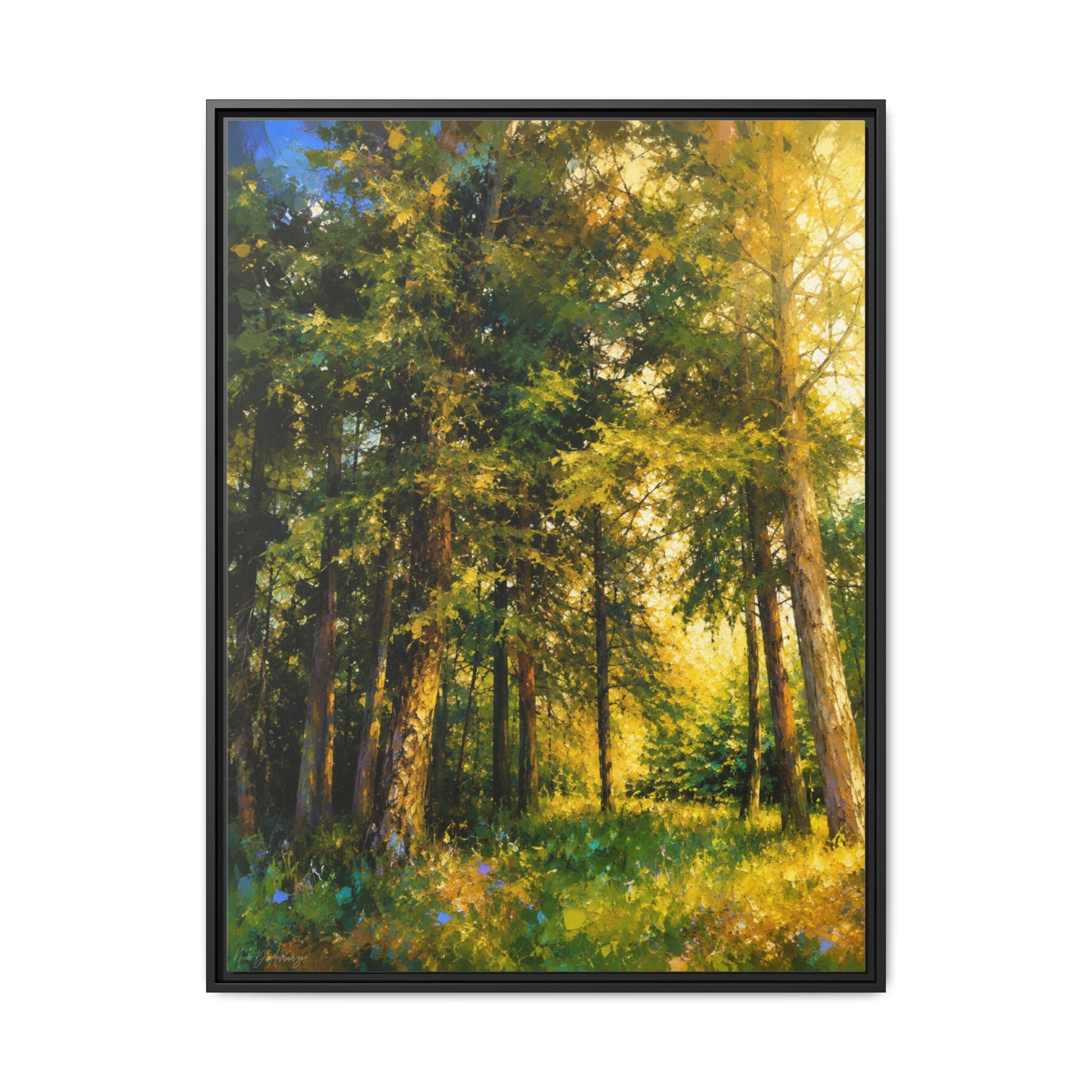 Apsley Forest Abstract Framed Canvas Print by WildLenz