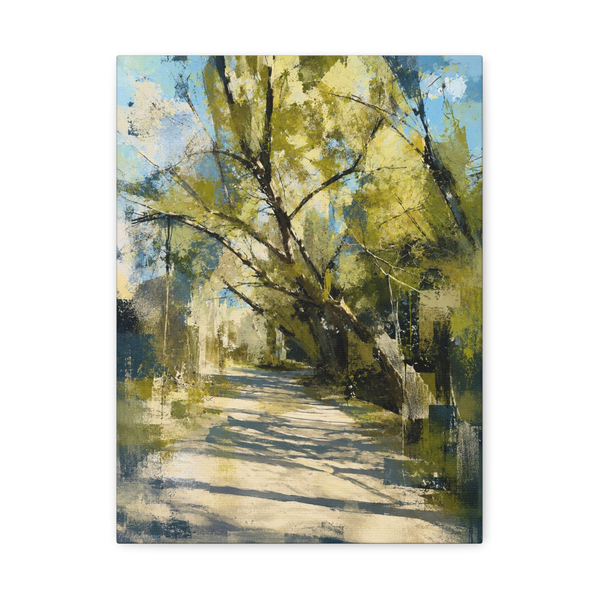 Willow Park Abstract Canvas Print by WildLenz