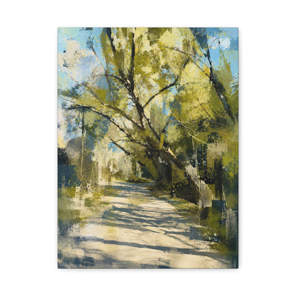 Willow Park Abstract Canvas Print by WildLenz
