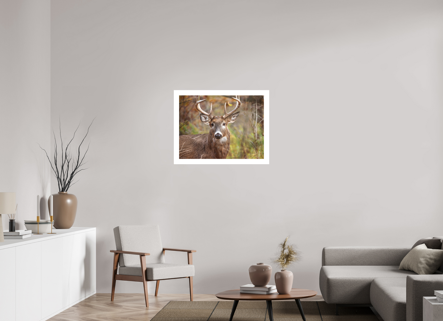 80 x 60 cm, Fine Art Paper (Hahnemühle Photo Rag 308) Woodland Buck | Acrylic Glass Fine Art Print