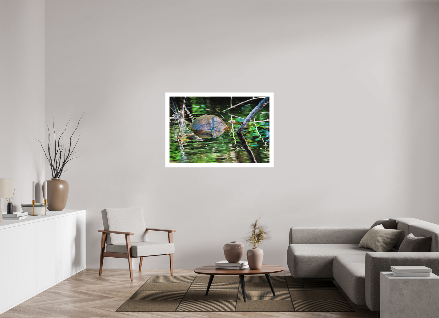 120 x 80 cm, Fine Art Paper (Hahnemühle Photo Rag 308) Untitled (Painted Turtle) | Acrylic Glass Fine Art Print