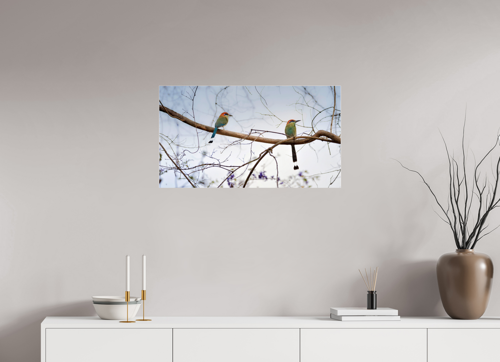 80 x 45 cm, Photo Print Under 4 mm Acrylic Glass, Glossy TWIN MOTMOTS