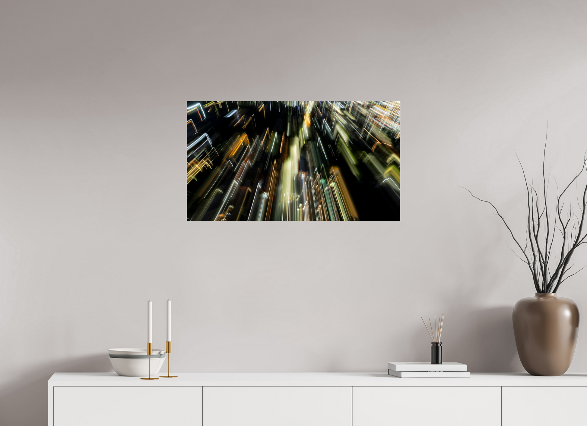 80 x 45 cm, Photo Print Under Acrylic Glass 4 mm, Glossy Electric Descent