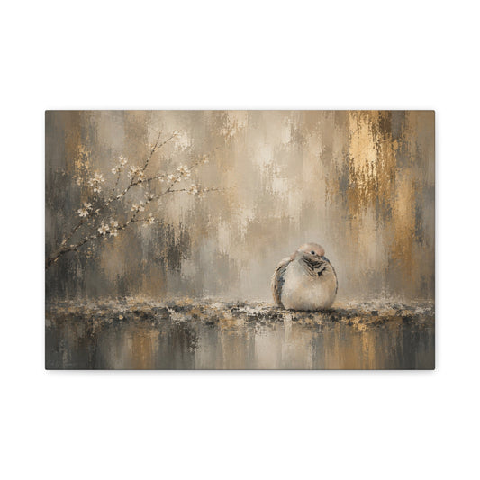 Dove Light Abstract Canvas Print by WildLenz