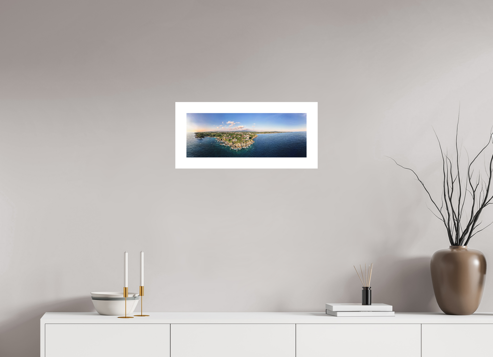 54.1 x 20 cm, Fine Art Paper (Hahnemühle Photo Rag 308) Puerto Panorama | Acrylic Glass Fine Art Print