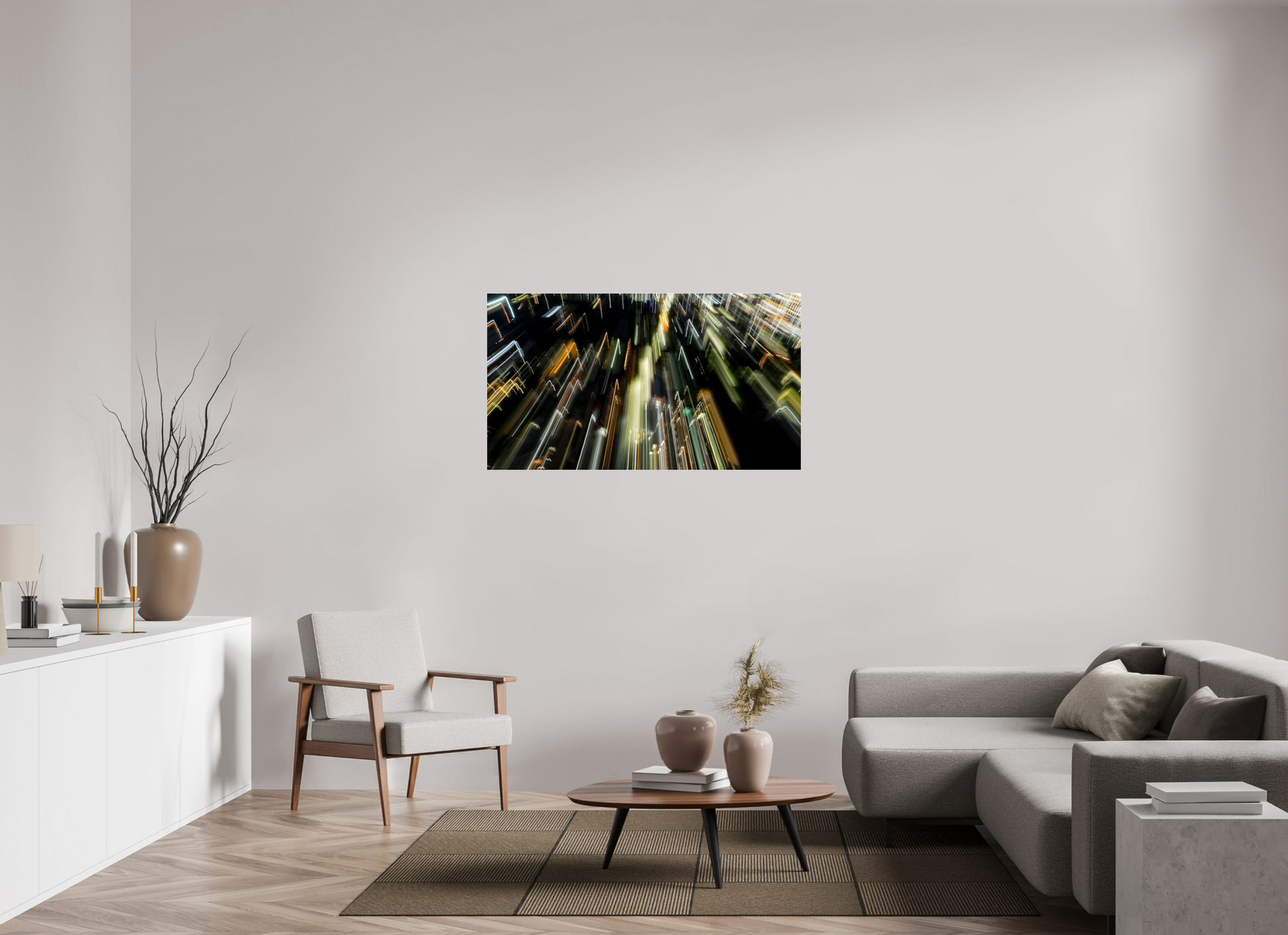 128 x 72 cm, Photo Print Under Acrylic Glass 4 mm, Glossy Electric Descent